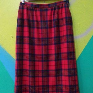 Vintage Pendleton Tartan Plaid Pencil Skirt WITH POCKETS!!!